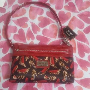 Nicole Miller Red and Brown Women's Bag stylish bag